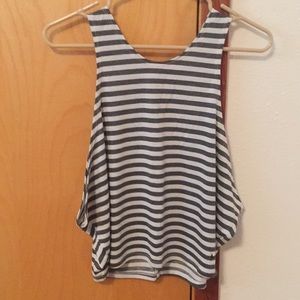 Athletic crop tank top